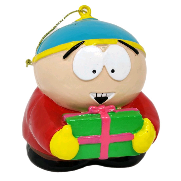 Vtg Comedy Partners 2005 South Park Cartman Holding Present Christmas Ornament - Picture 1 of 15